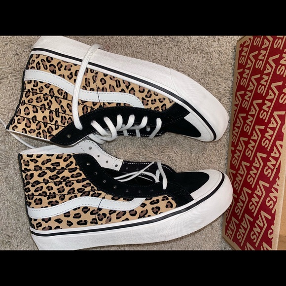 cheetah vans high tops